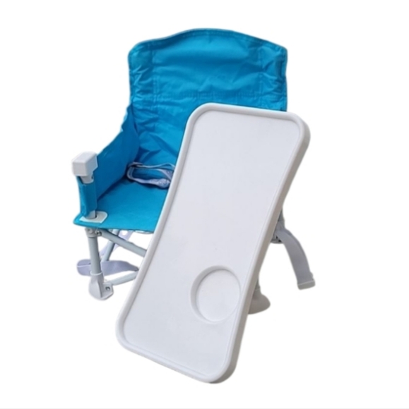 NEW Regalo Portable Unisex Multi-Functional Booster Seat w/Attachable Tray, Aqua - Picture 10 of 16